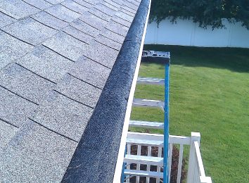 Gutter Guards Installed on a home.